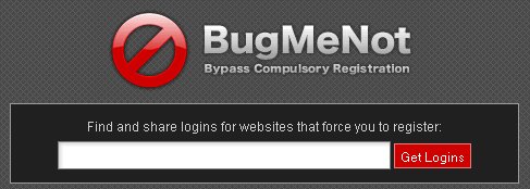 Bugmenot : Bypass Compulsory Websites/Forums Registration.