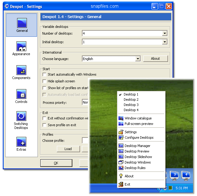 Dexpot : Create Virtual Desktops.